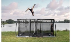 BERG SPORTS Ultim Pro Bouncer FlatGround 500 + siatka zabezpieczająca XL