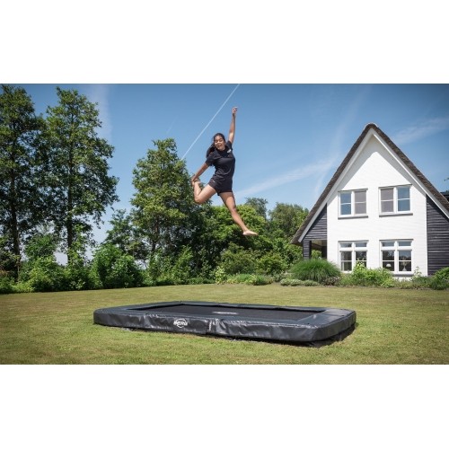 Trampolina BERG Sports Ultim Champion InGround 330, szara