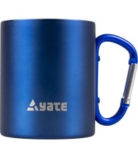 Kubek YATE z karabińczykiem COLOR 0,3 l stal nierdzewna – niebieski