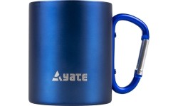Kubek YATE z karabińczykiem COLOR 0,3 l stal nierdzewna – niebieski