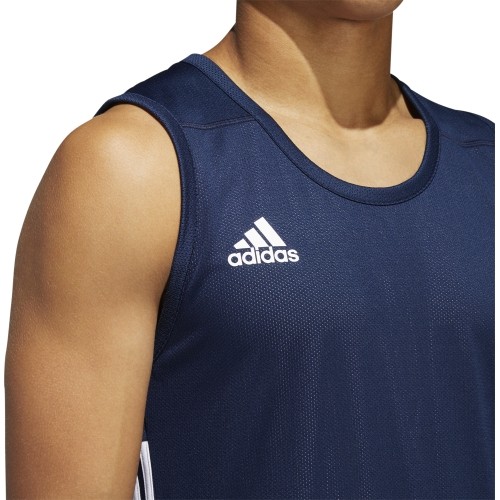 Koszulka do koszykówki Adidas 3G Speed Rev Junior, niebiesko-biała, DY6594