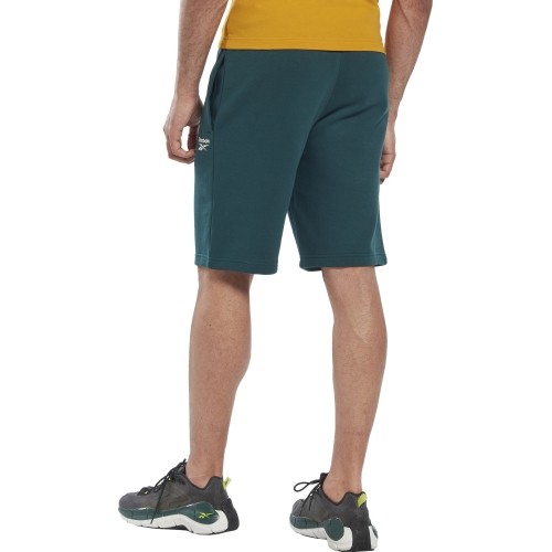 Spodenki męskie Reebok Ri Left Leg Logo zielone HM5349