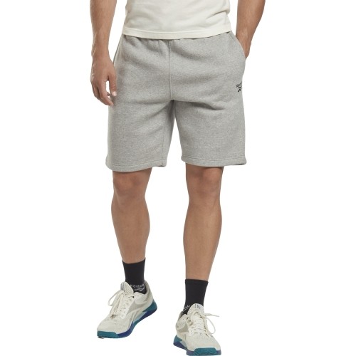 Spodenki męskie Reebok Ri Left Leg Logo szare HS7113