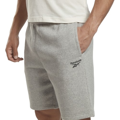 Spodenki męskie Reebok Ri Left Leg Logo szare HS7113