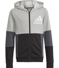 Bluza młodzieżowa Adidas U CB Hoodie szara HN8564
