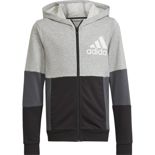 Bluza młodzieżowa Adidas U CB Hoodie szara HN8564