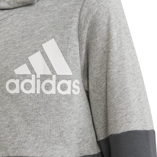 Bluza młodzieżowa Adidas U CB Hoodie szara HN8564