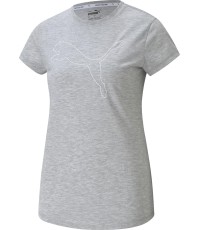 Koszulka damska Puma RTG Heather Logo Tee, szara 586455 04
