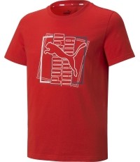 Puma koszulka młodzieżowa Alpha Graphic Tee Red 847281 11