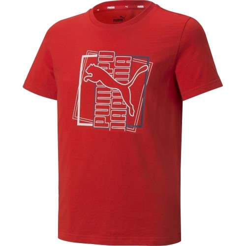 Puma koszulka młodzieżowa Alpha Graphic Tee Red 847281 11