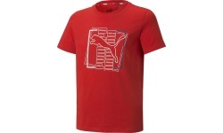 Puma koszulka młodzieżowa Alpha Graphic Tee Red 847281 11