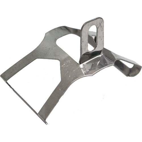 Zapięcie błotnika 70 mm, metalowe (srebrne)