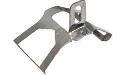 Zapięcie błotnika 70 mm, metalowe (srebrne)