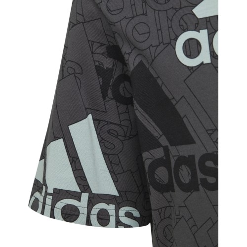 Koszulka chłopięca Adidas U BL Logo Tee Grey HP0819