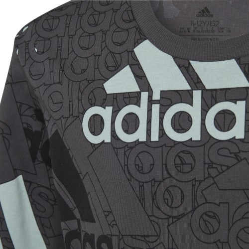 Koszulka chłopięca Adidas U BL Logo Tee Grey HP0819