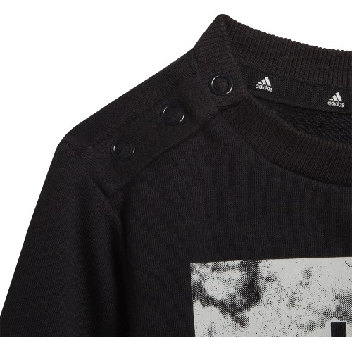Adidas dres dziecięcy I Lin FT Jog Black HF1909