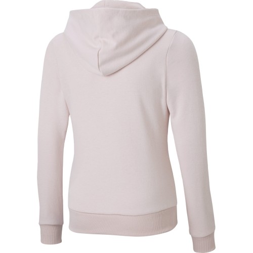 Bluza z kapturem Puma Ess+ Logo Full-Zip dla młodzieży, różowa 846959 16