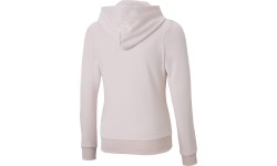 Bluza z kapturem Puma Ess+ Logo Full-Zip dla młodzieży, różowa 846959 16