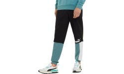 Spodnie dresowe męskie Puma Ess+ Block Black White Mint 848007 50