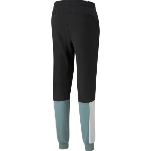 Spodnie dresowe męskie Puma Ess+ Block Black White Mint 848007 50