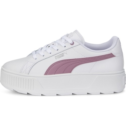 Damskie sneakersy Puma Karmen L, białe/bakłażanowe, 384615 05