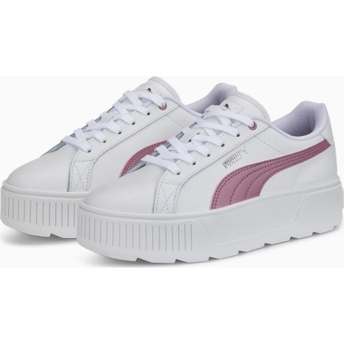 Damskie sneakersy Puma Karmen L, białe/bakłażanowe, 384615 05
