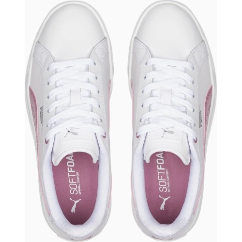 Damskie sneakersy Puma Karmen L, białe/bakłażanowe, 384615 05