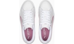 Damskie sneakersy Puma Karmen L, białe/bakłażanowe, 384615 05