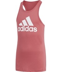 Koszulka na ramiączkach dziecięca Adidas YG Logo, różowa CF7265