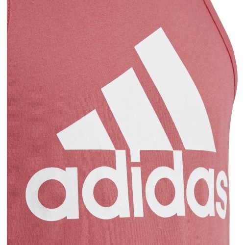 Koszulka na ramiączkach dziecięca Adidas YG Logo, różowa CF7265