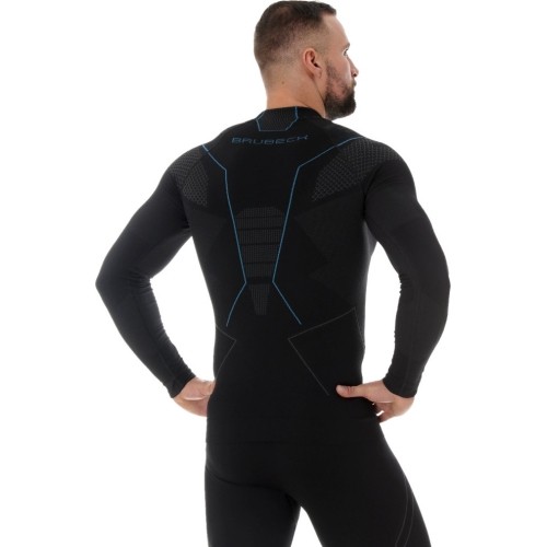 Termoaktywna czarna koszula męska Brubeck