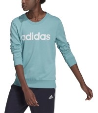 Adidas Džemperis Moterims W Lin Ft Sweat Blue