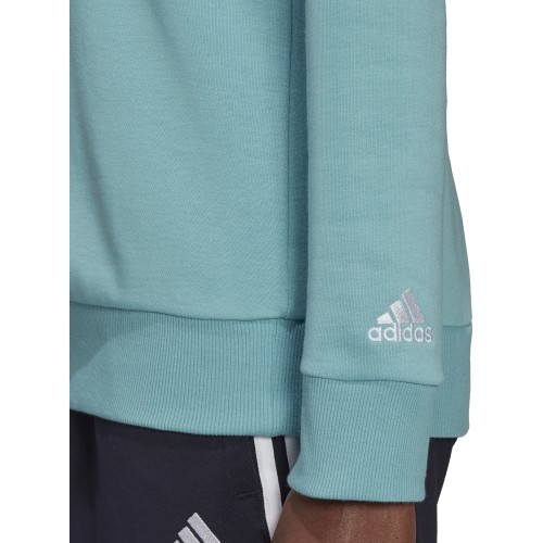 Bluza damska Adidas W Lin FT niebieska H10144