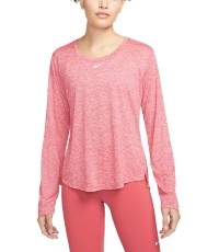 Damska koszulka Nike One Dri-FIT z długim rękawem różowa DD0641 622