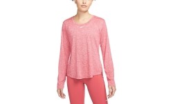 Damska koszulka Nike One Dri-FIT z długim rękawem różowa DD0641 622