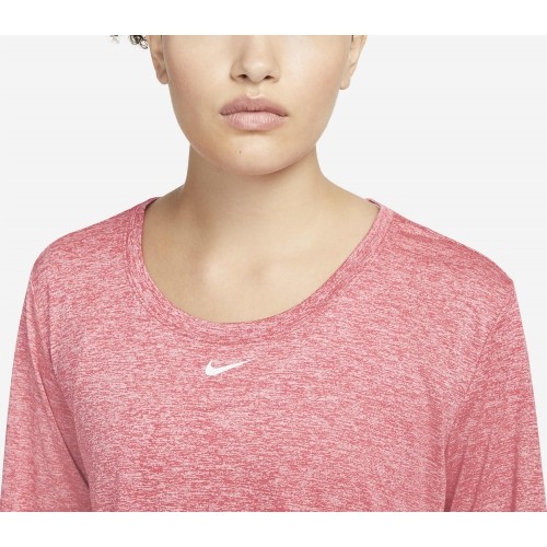 Damska koszulka Nike One Dri-FIT z długim rękawem różowa DD0641 622