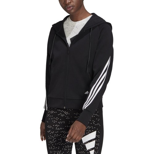 Bluza damska Adidas W FI 3S FZ Hoodie czarna GL0339
