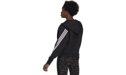 Bluza damska Adidas W FI 3S FZ Hoodie czarna GL0339
