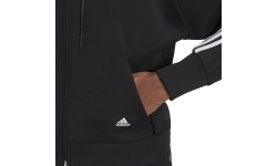 Bluza damska Adidas W FI 3S FZ Hoodie czarna GL0339