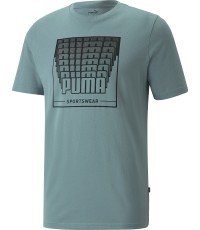 Puma koszulka męska Wording Grap Green 848564 50