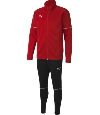 Puma Sportinis Kostiumas Paaugliams Teamgoal Tracksuit Black Red 656809 01