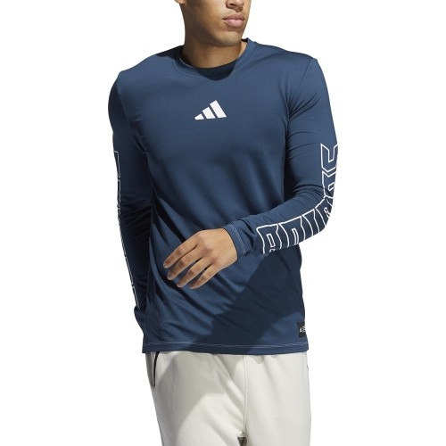 Adidas FB Hype LS Tee Blue koszulka męska