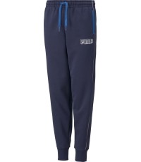 Spodnie dresowe Puma Alpha Sweat Pants dla młodzieży, niebieskie 589286 06