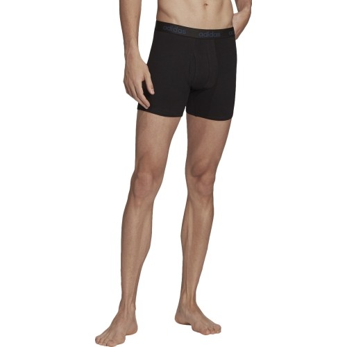 Bokserki męskie Adidas GFX Brief 2-pak czarno-niebieskie H35742
