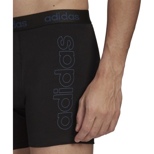 Bokserki męskie Adidas GFX Brief 2-pak czarno-niebieskie H35742