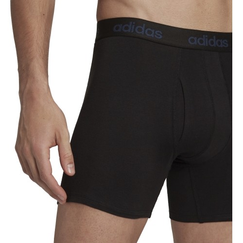 Bokserki męskie Adidas GFX Brief 2-pak czarno-niebieskie H35742