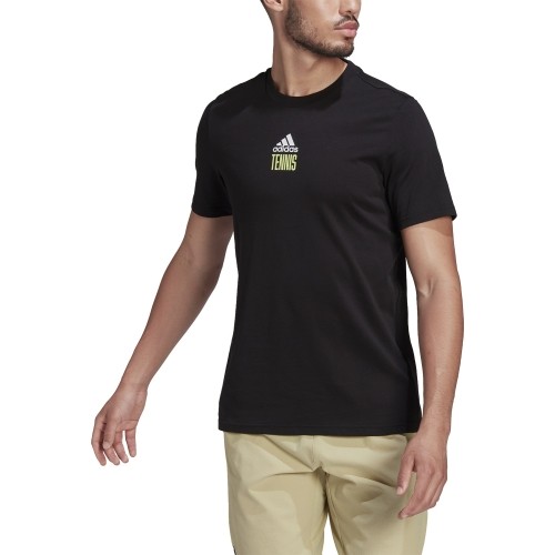 Koszulka męska Adidas M Tns Par G Tee Black HA0965