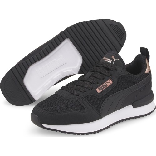 Puma R78 Metallic Jr buty młodzieżowe czarne 383931 01