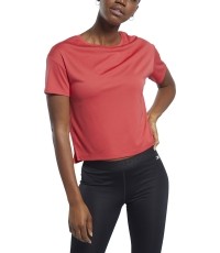 Reebok koszulka damska Wor Comm Poly Tee, różowa FQ0404