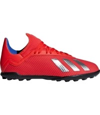 Buty piłkarskie dziecięce Adidas X 18.3 TF J, czerwone BB9403